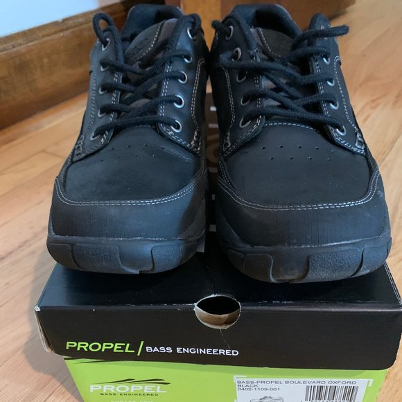 Mens Bass Propel Boulevard Oxford Black 